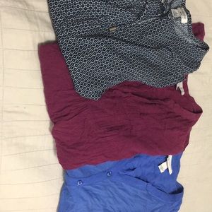 Women’s 3-dress tops 1-hoodie 3-plain lg slve tops